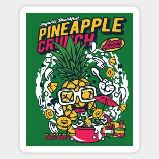 Retro Cereal Box Pineapple Crunch // Junk Food Nostalgia // Cereal Lover Sticker